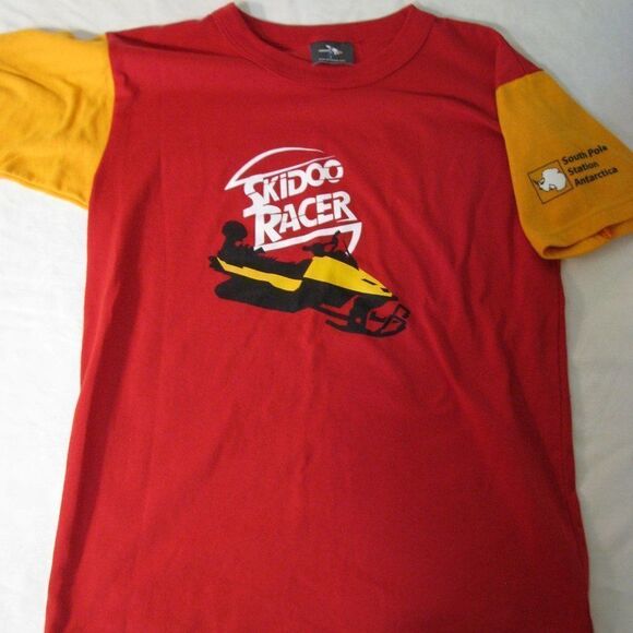 Vintage Skidoo Racer South Pole Station T-Shirt - Picture 1 of 7